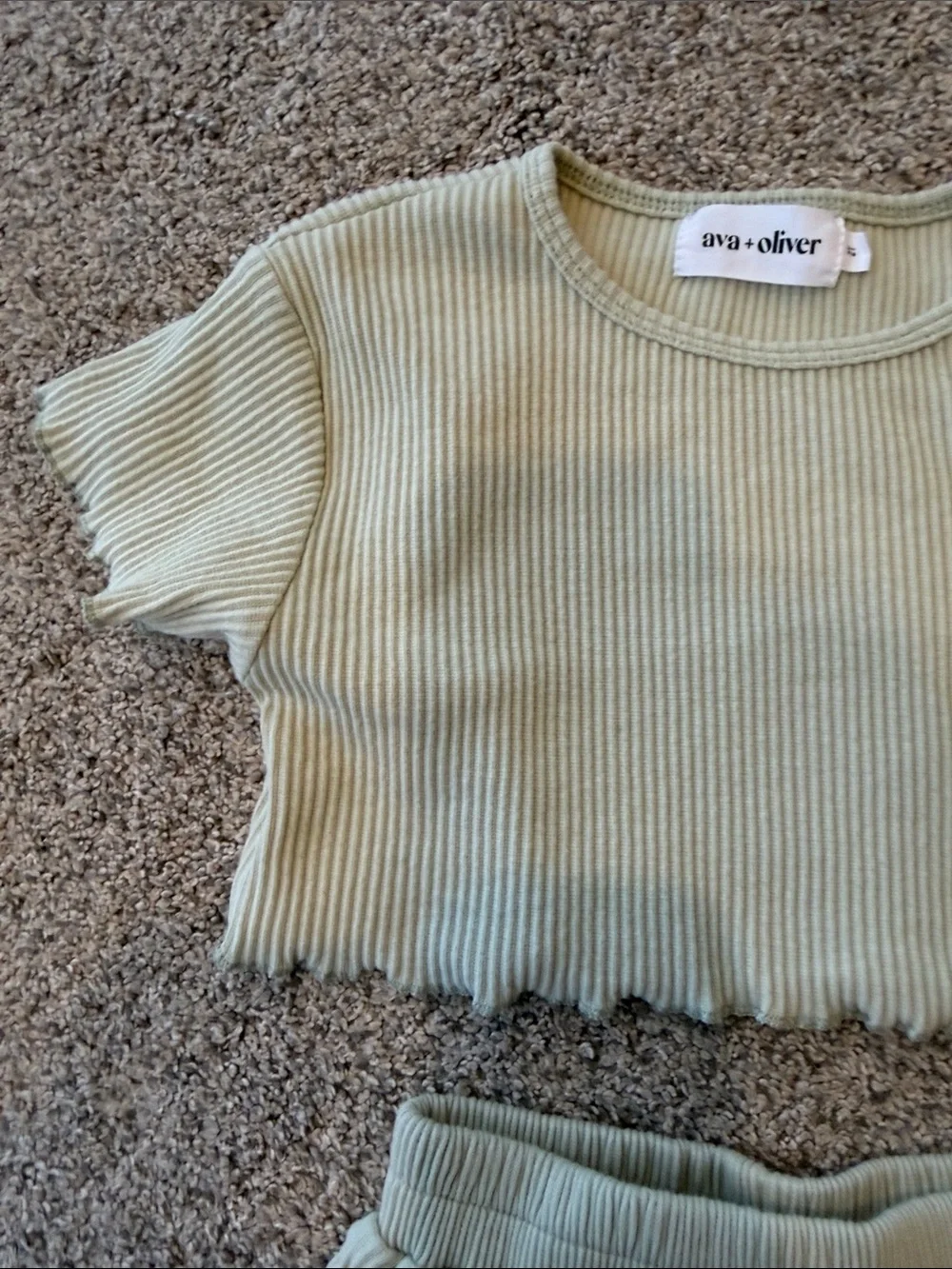 Ava + Oliver ribbed sage